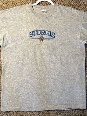 Vintage 2002 embroidered Sturgis Grey Graphic T-Shirt